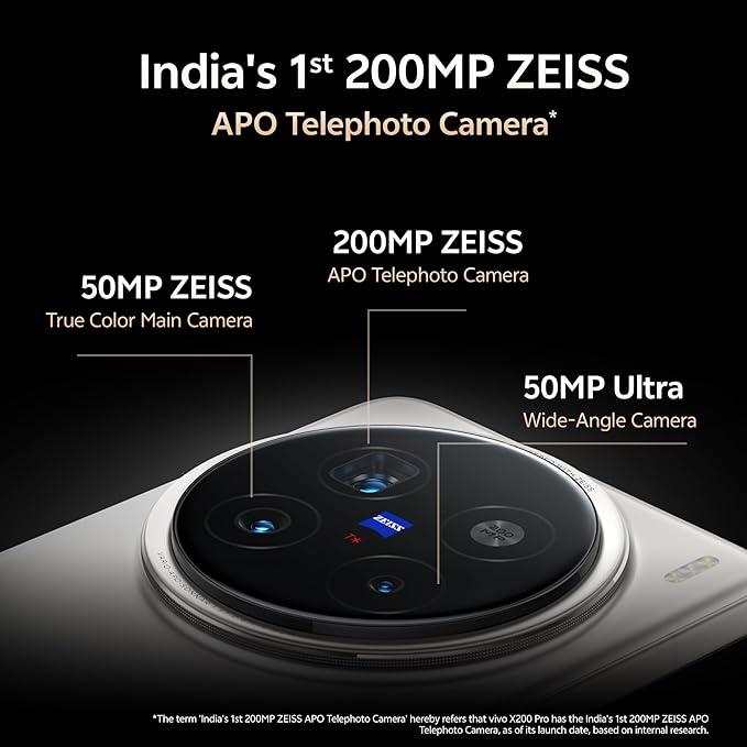 Vivo X200 Pro 5G, 16GB RAM, 512GB Storage (Titanium Grey)