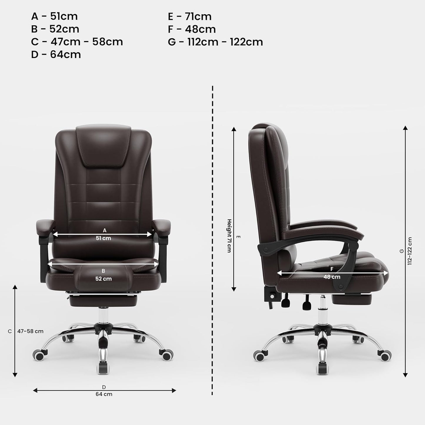 Green Soul Urbane Pro Ergonomic Office Chair with Footrest & Installation