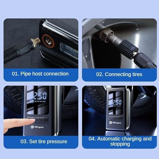 i5626 130 PSI Portable Tyre Inflator 4000mAh